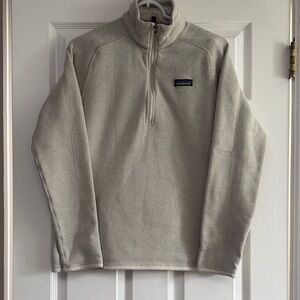 Patagonia Women’s Cream Better Sweater size Large 1/4 Zip
